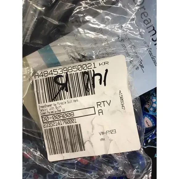 Dreamshaper by miraclesuit Hank tankini & skirt 14 reg ocean paisley - Picture 5 of 5